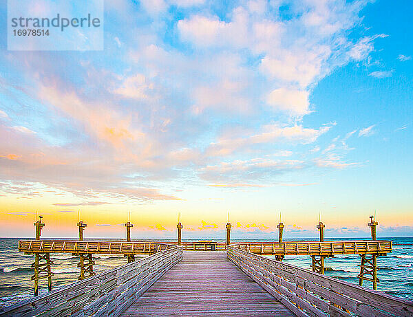 Grand Isle  Louisiana Schönheitsbilder bei Sonnenuntergang