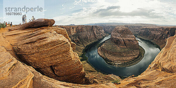 Horseshoe Bend  Teil des Colorado River in der Nähe von Page  Arizona.