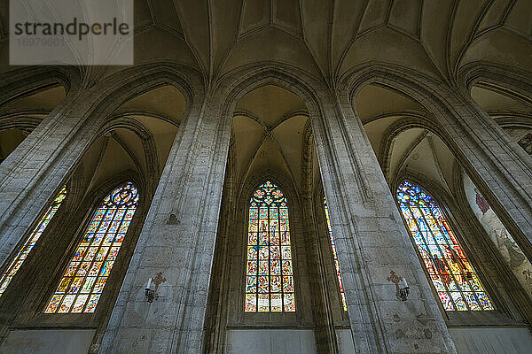 Innenraum der St. Barbara-Kathedrale  UNESCO  Kutna Hora  Bezirk Kutna Hora  Mittelböhmische Region  Tschechische Republik
