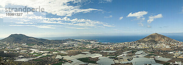 Landschaft der Berge von Ajodar und Amagro auf Gran Canaria