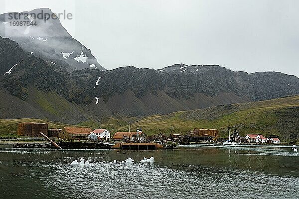 Ehemalige Walfangstation Grytviken  Südgeorgien  Antarktis  Antarktika