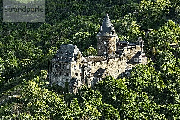 Burg Stahleck am Rhein  Welterbe Oberes Mittelrheintal  Bacharach  Rheinland-Pfalz  Deutschland  Europa
