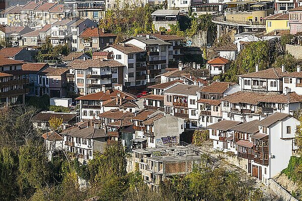 Blick über die Altstadt von Veliko Tarnovo  Bulgarien  Europa