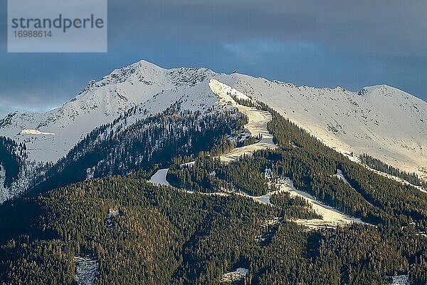 Kellerjoch  Skipiste Kellerjoch im Winter  Schwaz  Tirol  Österreich  Europa