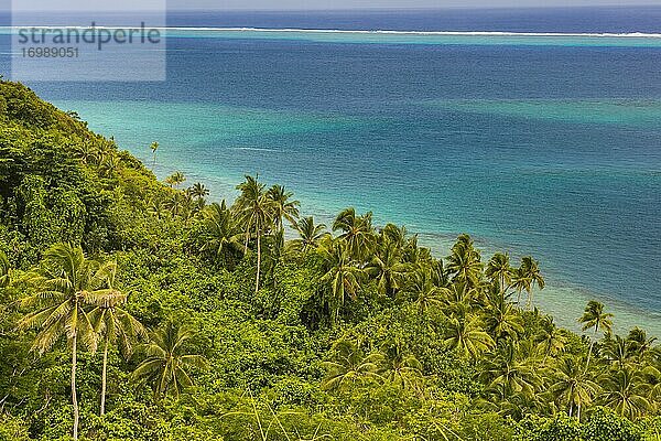 Blick über die Lagune von Wallis  Wallis und Futuna  Ozeanien