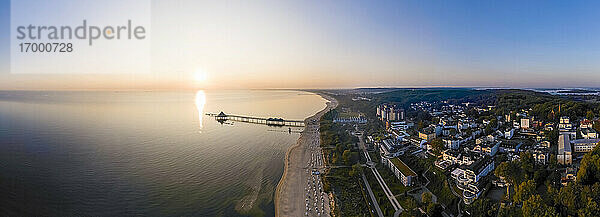 Deutschland  Usedom  Seebad und Strand  Luftaufnahme