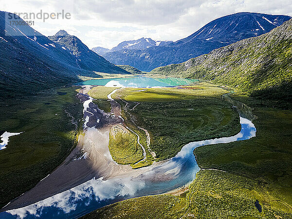 Blick auf den Berg bei Knustshoe  Norwegen