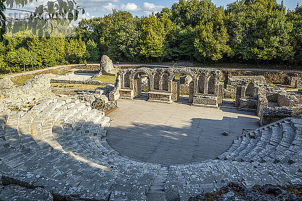 Albanien  Kreis Vlore  Butrint  Antikes Theater von Buthrotum