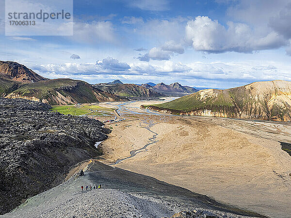 Die malerische Landschaft von Landmannalaugar