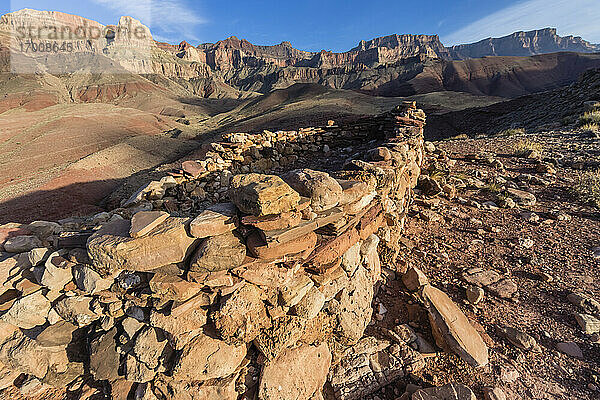 Ancestral Puebloan Ruine bei Desert View am Colorado River  Grand Canyon National Park  UNESCO Weltkulturerbe  Arizona  Vereinigte Staaten von Amerika  Nord Amerika