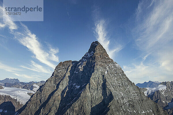 Schweiz  Kanton Wallis  Zermatt  Das Matterhorn  Matterhorn in Schweizer Alpen