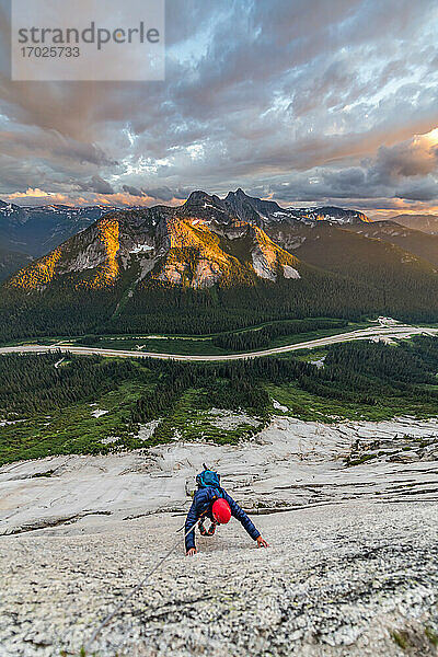 Klettern am Yak Peak in der Nähe von Hope  British Columbia  Kanada