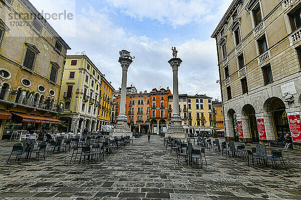 Piazza dei Signori  Historisches Zentrum  Vicenza  UNESCO-Weltkulturerbe  Venetien  Italien  Europa