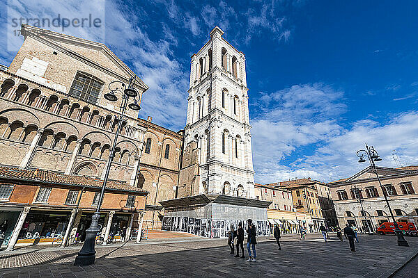 Gotischer Dom  UNESCO-Weltkulturerbe  Ferrara  Emilia-Romagna  Italien  Europa