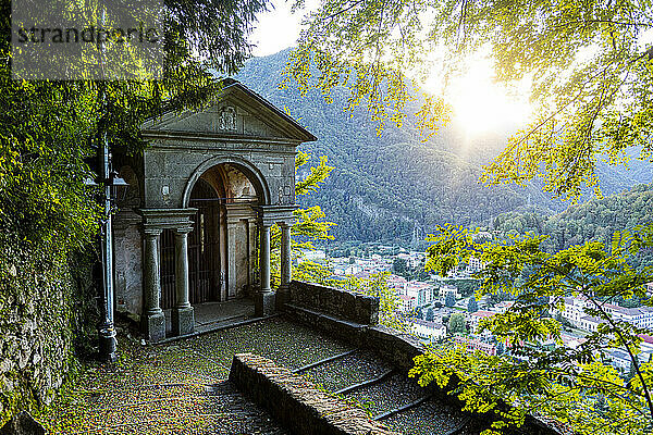 Kleine Kapelle  Sacro Monte di Varallo  UNESCO-Weltkulturerbe  Piemont  Italien  Europa