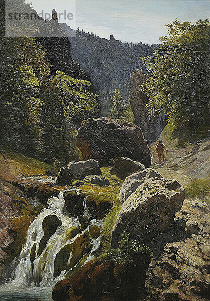 Wojciech Gerson (1831-1901). Polnischer Maler. Das Bramka-Tal im Tatra-Gebirge  1890. Galerie der polnischen Kunst des 19. Jahrhunderts (Museum Sukiennice). Nationalmuseum von Krakau. Polen.