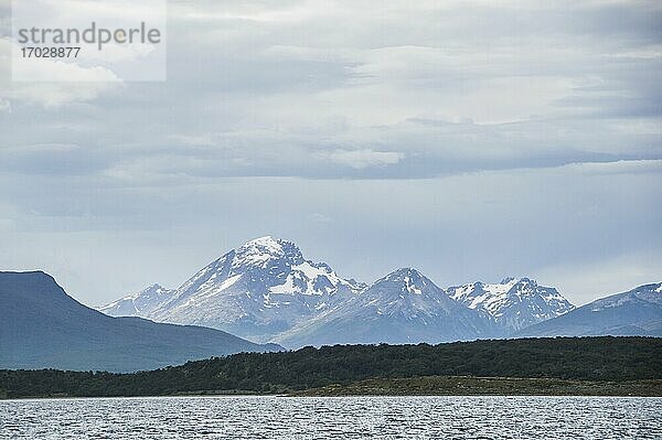 Andengebirge bei Ushuaia  Feuerland  Patagonien  Argentinien