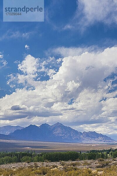 Berglandschaft der Anden bei Uspallata  Provinz Mendoza  Argentinien