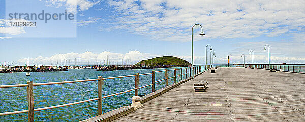 Panoramafoto der Anlegestelle in Coffs Harbour an der Ostküste von Australien