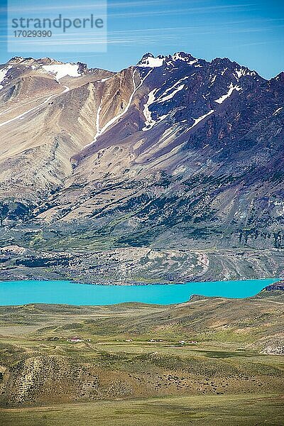 Lago Belgrano (Belgrano-See) am Fuße der Anden  Perito-Moreno-Nationalpark (Parque Nacional Perito Moreno)  Provinz Santa Cruz  Patagonien  Argentinien