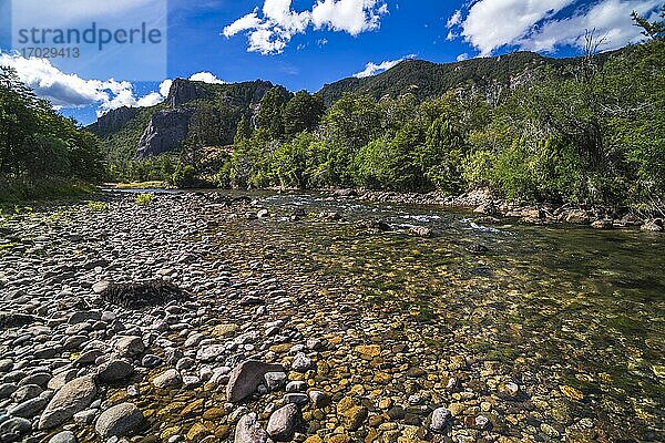 Gelände des Rio Hermoso Hotel de Montana  San Martin de los Andes  Provinz Neuquen  Argentinisches Patagonien  Argentinien