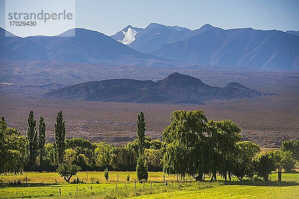 Landschaft in der Nähe von San Juan in der Provinz San Juan in Argentinien