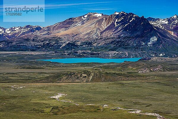 Lago Belgrano (Belgrano-See) am Fuße der Anden  Perito-Moreno-Nationalpark (Parque Nacional Perito Moreno)  Provinz Santa Cruz  Patagonien  Argentinien