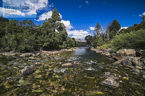 Gelände des Rio Hermoso Hotel de Montana  San Martin de los Andes  Provinz Neuquen  Argentinisches Patagonien  Argentinien