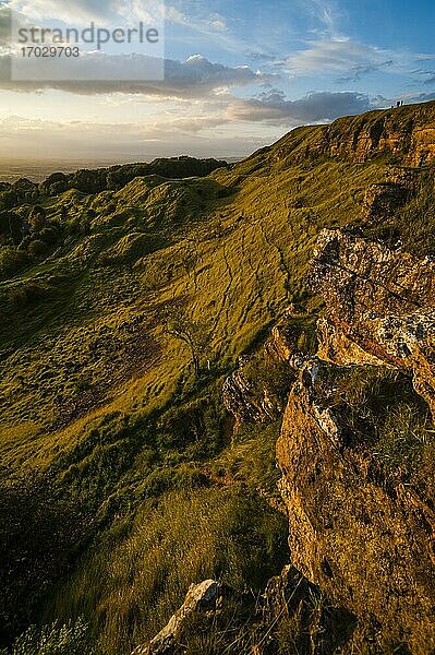 Cleve Hill  Teil der Cotswold Hill  Cheltenham  The Cotswolds  Gloucestershire  England  Vereinigtes Königreich  Europa