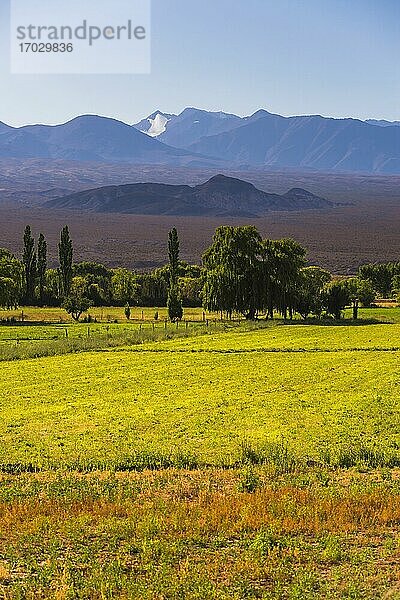 Landschaft in der Nähe von San Juan in der Provinz San Juan in Argentinien