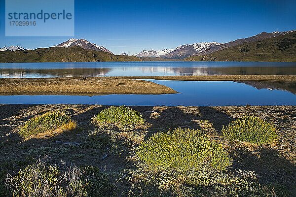 Belgrano-See (Lago Belgrano) mit den Anden im Hintergrund  Perito-Moreno-Nationalpark  Provinz Santa Cruz  Patagonien  Argentinien