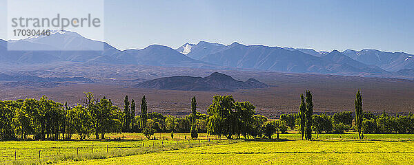 Landschaft in der Nähe von San Juan in der Provinz San Juan in Argentinien