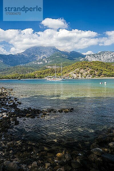 Bucht von Phaselis bei Kemer  Provinz Antalya  Mittelmeerküste  Türkei