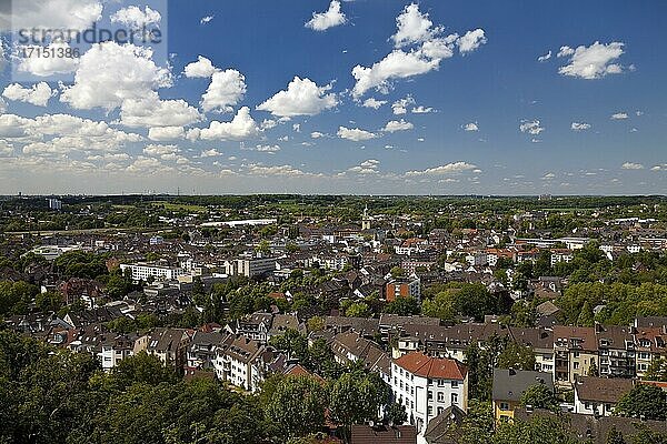 Stadtpanorama  Witten  Ruhrgebiet  Nordrhein-Westfalen  Deutschland  Europa