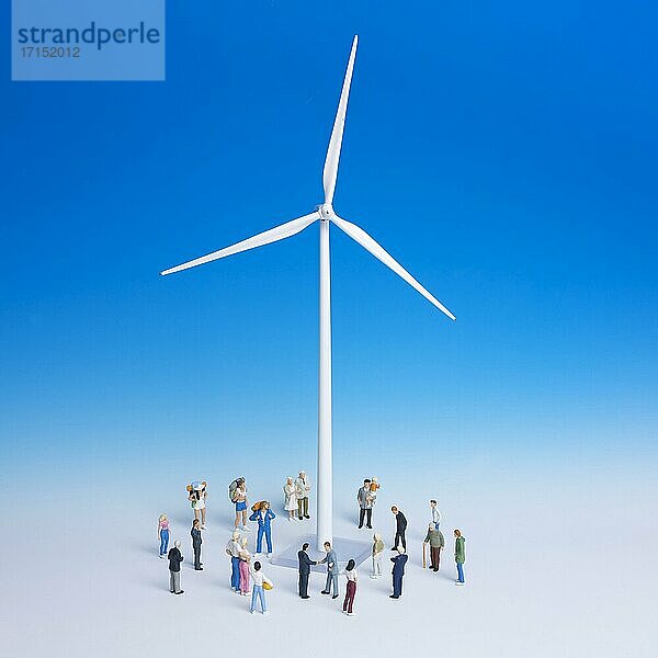 Miniatur-Windkraftanlage