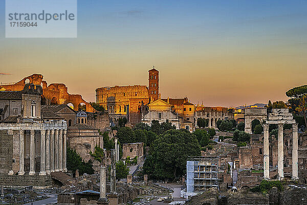 Italien  Rom  Forum Romanum  antike Stadtansicht