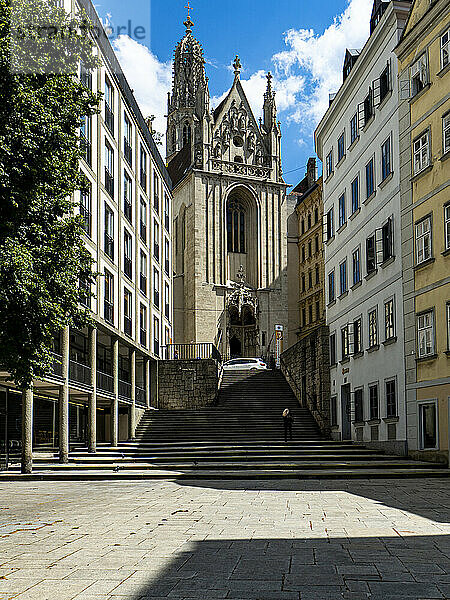 Österreich  Wien  Passauer Platz mit Kirche Marie am Gestade