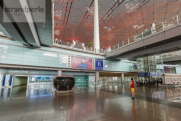 Terminal 3 des Flughafen Beijing Capital International Airport (PEK)  Peking  China  Asien