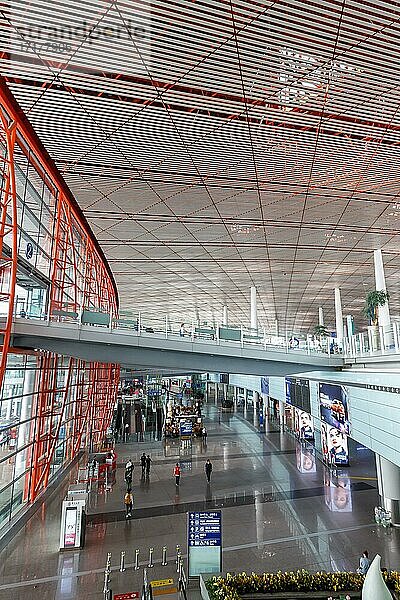 Terminal 3 des Flughafen Beijing Capital International Airport Peking  China  Asien