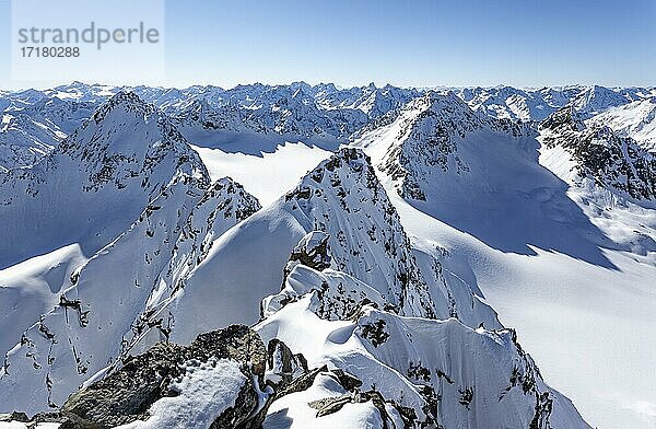 Bachfallenferner  Gletscher  Stubaier Alpen  Tirol  Österreich  Europa
