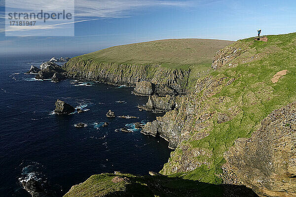UK  Vereinigtes  Königreich  GB  Großbritannien  Schottland  Shetlandinseln  Hermaness-Klippen