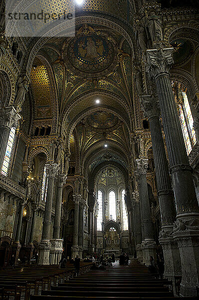 Notre Dame de Fourviere  Lione  Rodano Alpi  Francia