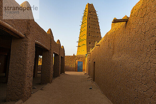 Große Moschee von Agadez  UNESCO-Weltkulturerbe  Agadez  Niger  Afrika