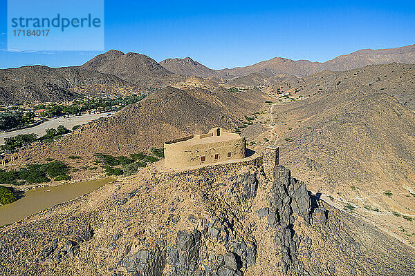 Luftaufnahme des französischen Forts in der Oase von Timia  Air Mountains  Niger  Afrika