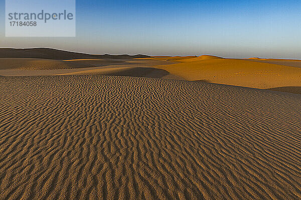 Ripples im Wüstensand  Sahara  Niger  Afrika