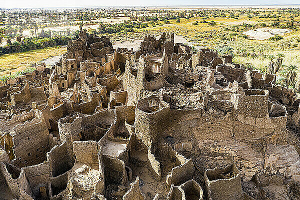 Fort von Pacot (Fort Djado)  Djado-Plateau  Tenere-Wüste  Sahara  Niger  Afrika