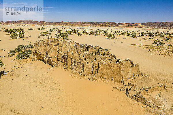 Altes verlassenes Fort in Djado  Tenere-Wüste  Sahara  Niger  Afrika