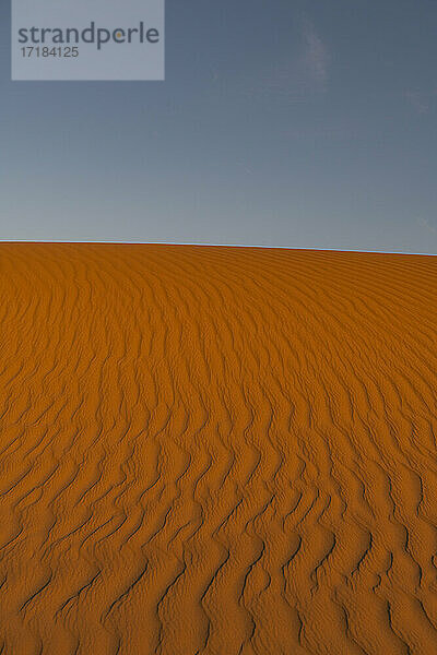 Sandkräuselungen in den Sanddünen der Tenere-Wüste  Sahara  Niger  Afrika