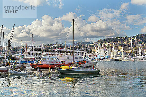 Porto Antico (Alter Hafen)  Genua  Ligurien  Italien  Europa