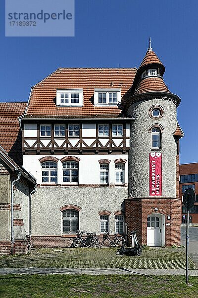 Ehemaliges Pumpenhaus der Stadtwerke  heute freies Theater und Filmwerkstatt  Münster  Westfalen  Nordrhein-Westfalen  Deutschland  Europa